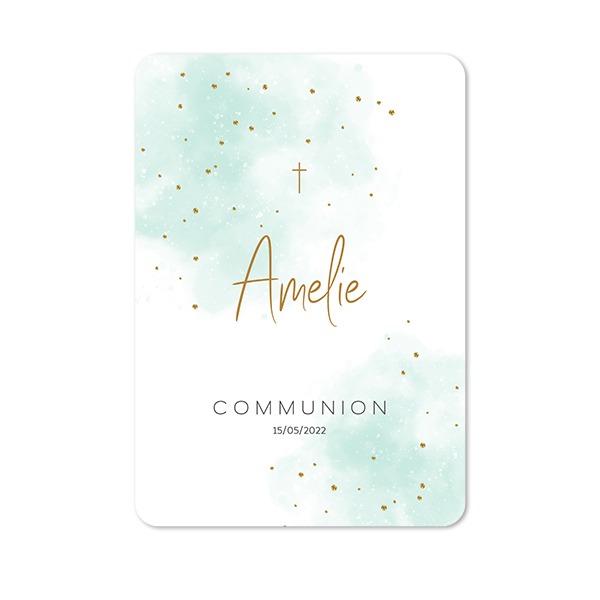 Single Card portrait rounded corners 10 x 14,3 cm