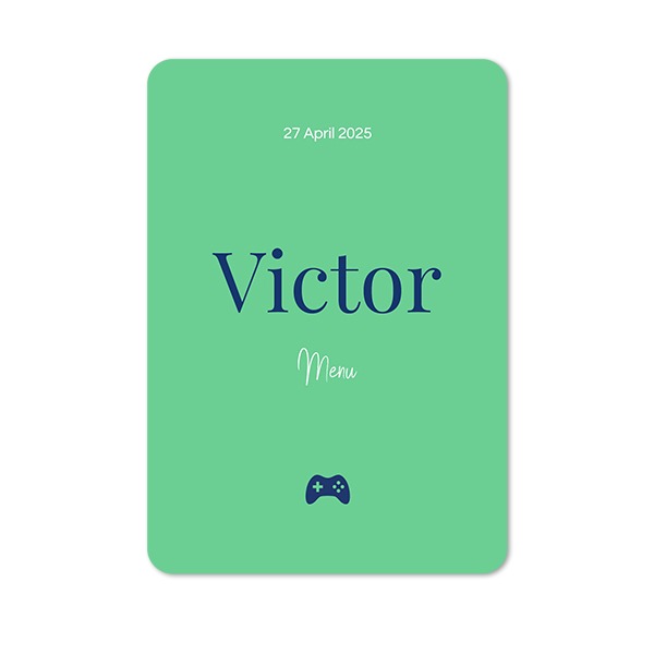 Single Card portrait rounded corners 10 x 14,3 cm