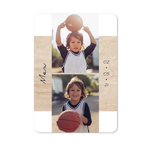 Single Card portrait rounded corners 10 x 14,3 cm