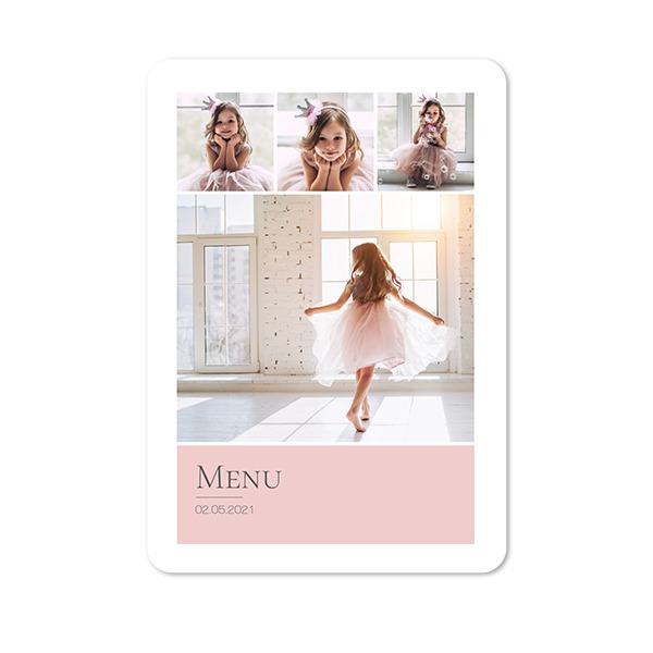 Single Card portrait rounded corners 10 x 14,3 cm