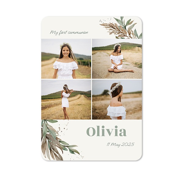 Single Card portrait rounded corners 10 x 14,3 cm