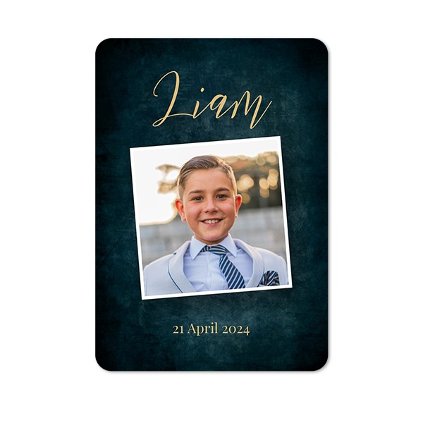 Single Card portrait rounded corners 10 x 14,3 cm