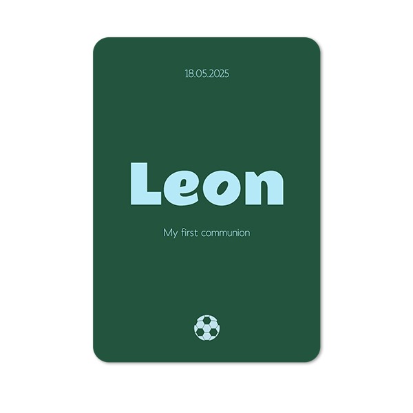 Faire-part 1 volet portrait coins arrondis 10 x 14,3 cm