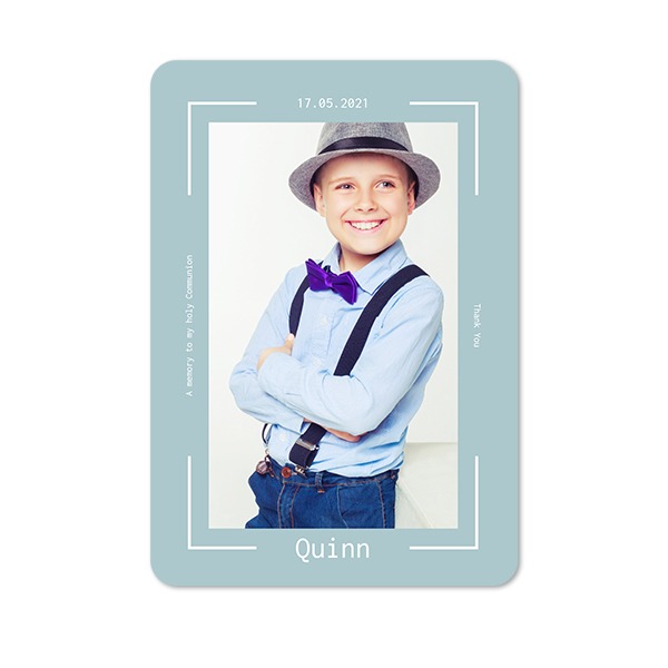 Single Card portrait rounded corners 10 x 14,3 cm
