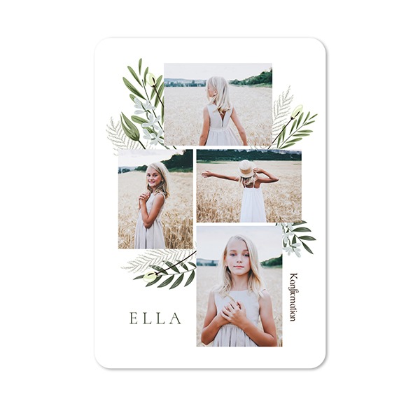 Enkla Fotokort stående rundade hörn 10 x 14,3 cm