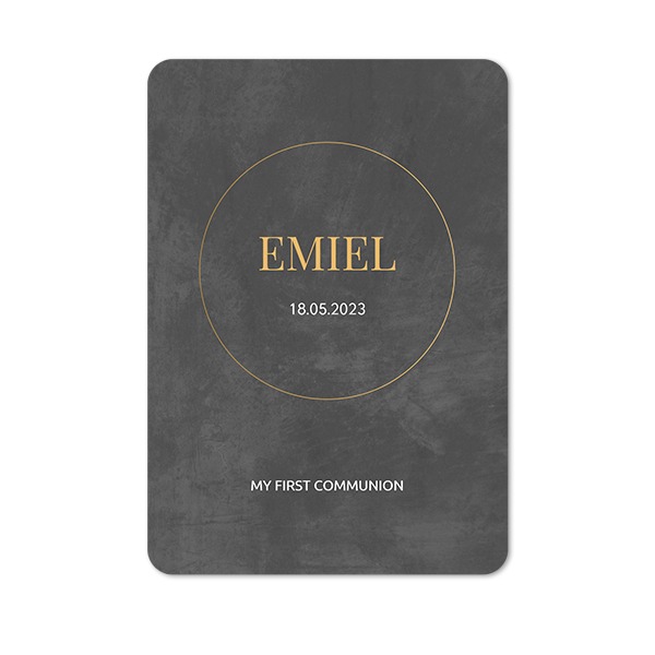 Single Card portrait rounded corners 10 x 14,3 cm