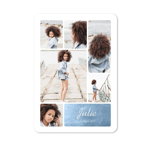 Single Card portrait rounded corners 10 x 14,3 cm