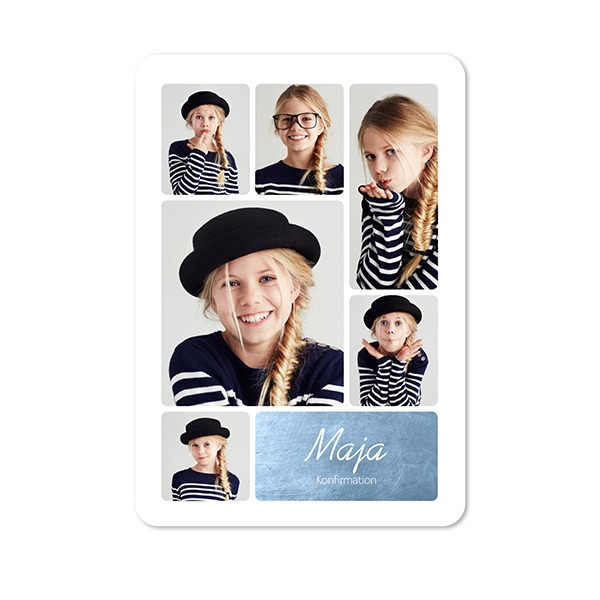 Enkla Fotokort stående rundade hörn 10 x 14,3 cm