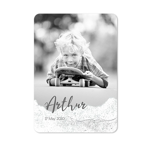 Single Card portrait rounded corners 10 x 14,3 cm