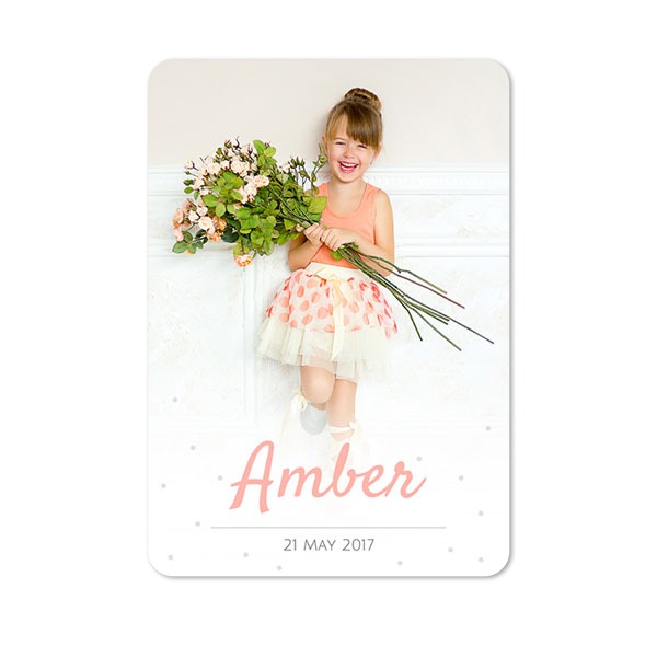 Single Card portrait rounded corners 10 x 14,3 cm