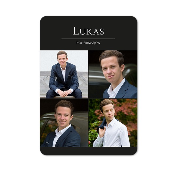 Enkle Fotokort stående runde hjørner 10 x 14,3 cm Enkle Fotokort stående runde hjørner 10 x 14,3 cm