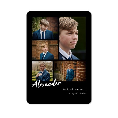 Enkla Fotokort stående rundade hörn 10 x 14,3 cm