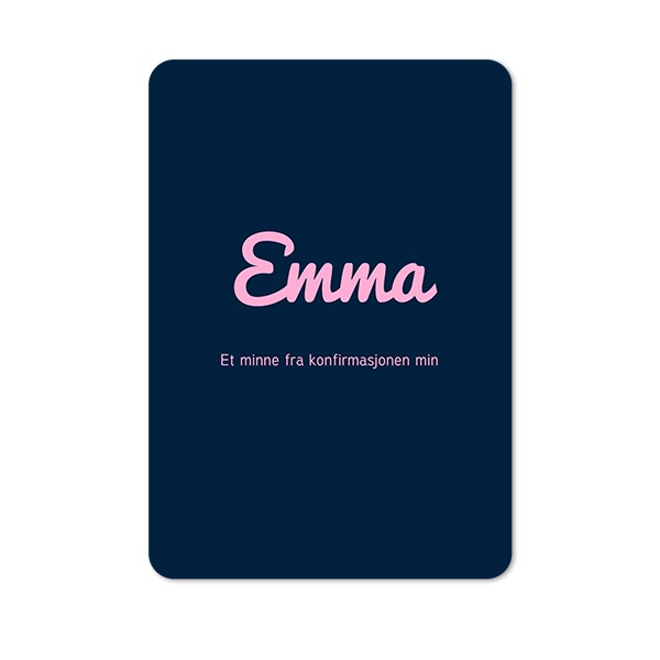 Enkle Fotokort stående runde hjørner 10 x 14,3 cm