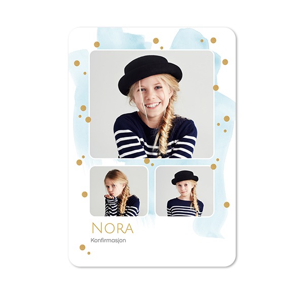 Enkle Fotokort stående runde hjørner 10 x 14,3 cm