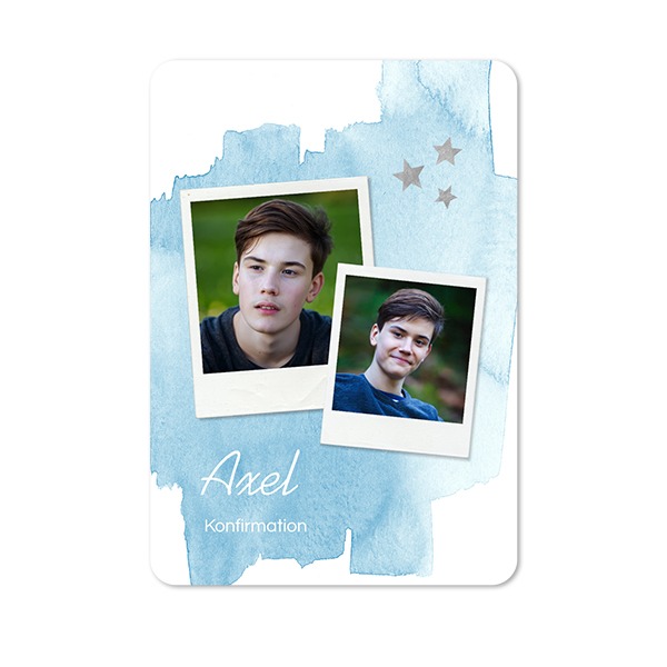 Enkla Fotokort stående rundade hörn 10 x 14,3 cm