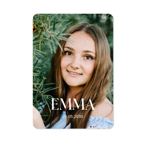 Single Card portrait rounded corners 10 x 14,3 cm