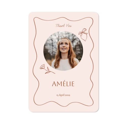 Enkla Fotokort stående rundade hörn 10 x 14,3 cm