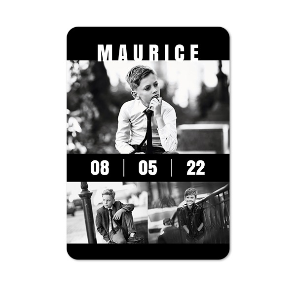 Single Card portrait rounded corners 10 x 14,3 cm