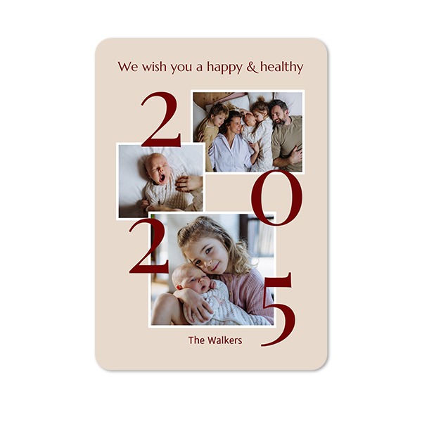 Single Card portrait rounded corners 10 x 14,3 cm