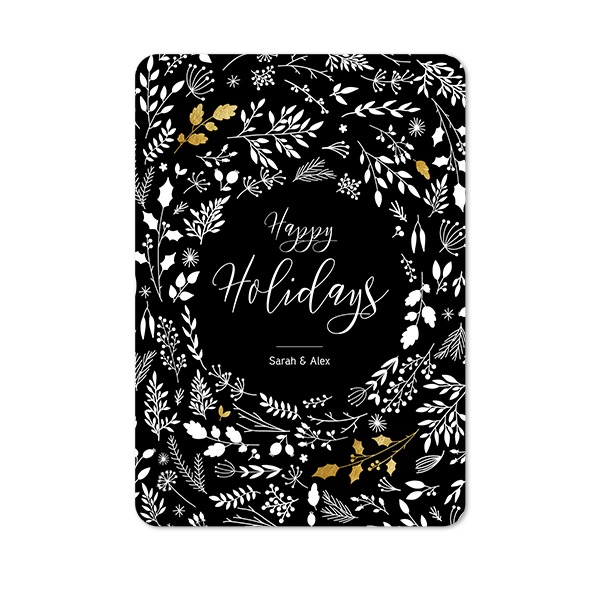 Grusskarte Hochformat mit abgerundeten Ecken 10 x 14,3 cm