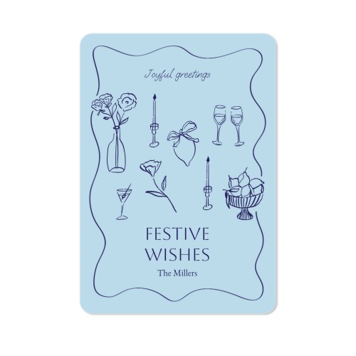 Faire-part 1 volet portrait coins arrondis 10 x 14,3 cm Faire-part 1 volet portrait coins arrondis 10 x 14,3 cm