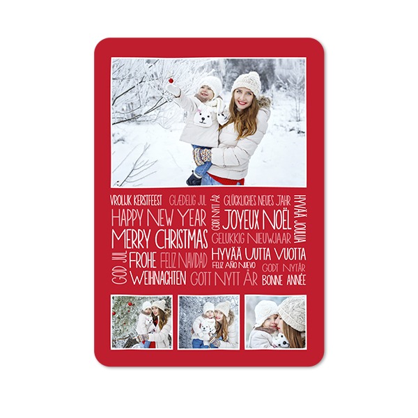 Enkla Fotokort stående rundade hörn 10 x 14,3 cm