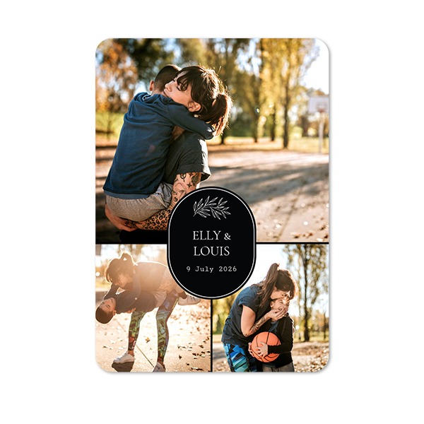 Single Card portrait rounded corners 10 x 14,3 cm
