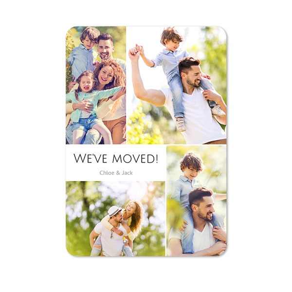 Enkle Fotokort stående runde hjørner 10 x 14,3 cm