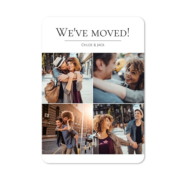 Single Card portrait rounded corners 10 x 14,3 cm