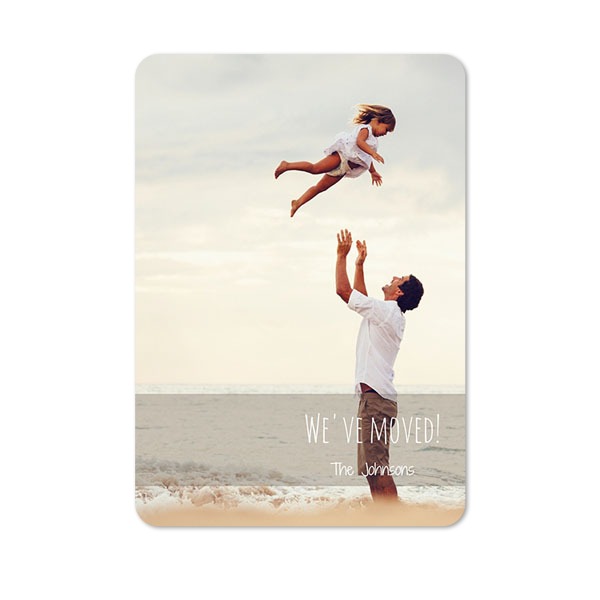 Single Card portrait rounded corners 10 x 14,3 cm