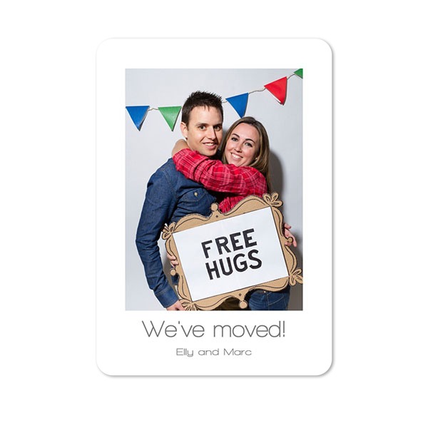 Single Card portrait rounded corners 10 x 14,3 cm