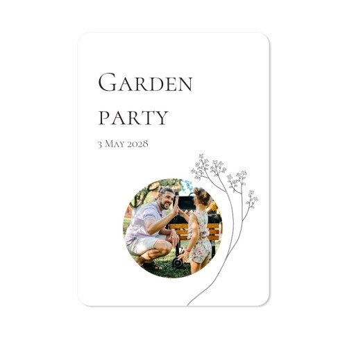 Grusskarte Hochformat mit abgerundeten Ecken 10 x 14,3 cm