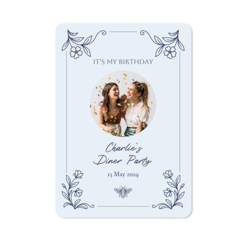 Single Card portrait rounded corners 10 x 14,3 cm