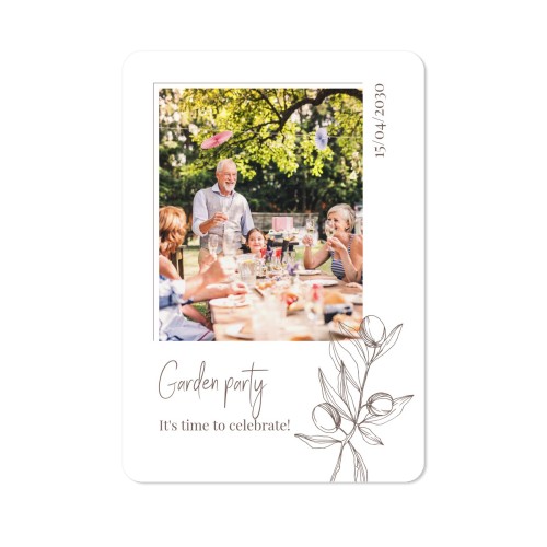 Single Card portrait rounded corners 10 x 14,3 cm