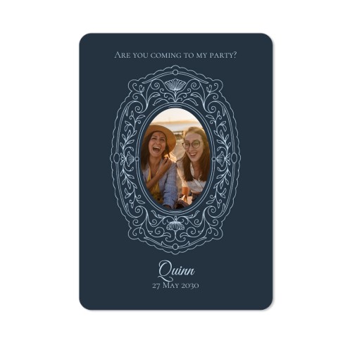 Single Card portrait rounded corners 10 x 14,3 cm