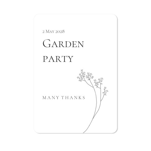 Single Card portrait rounded corners 10 x 14,3 cm