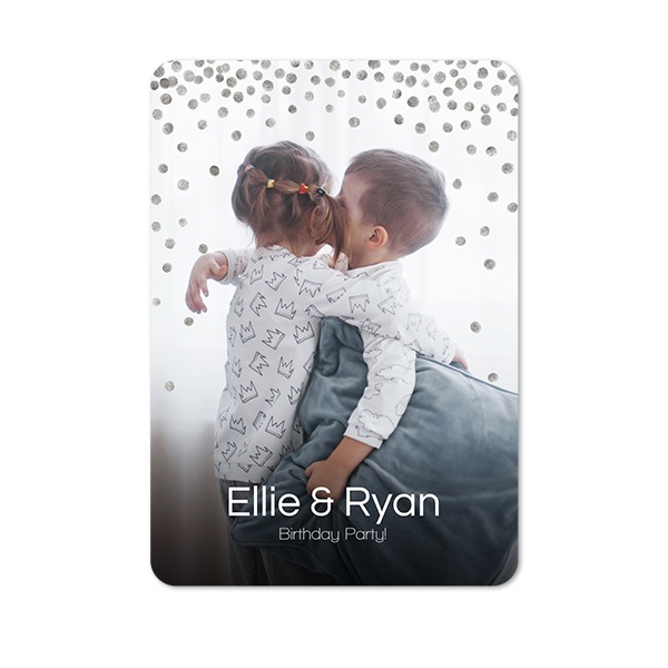 Single Card portrait rounded corners 10 x 14,3 cm
