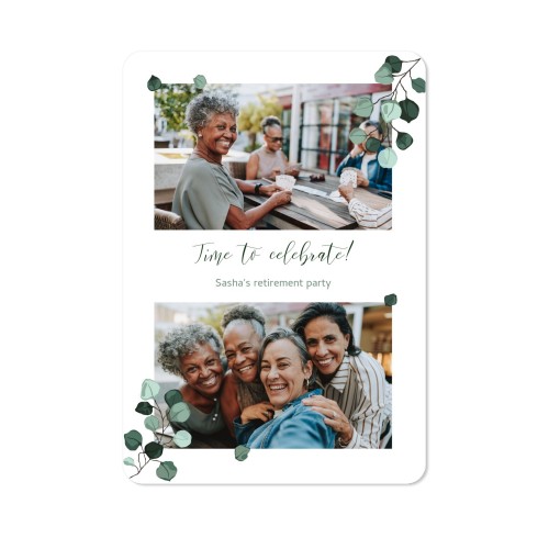 Single Card portrait rounded corners 10 x 14,3 cm