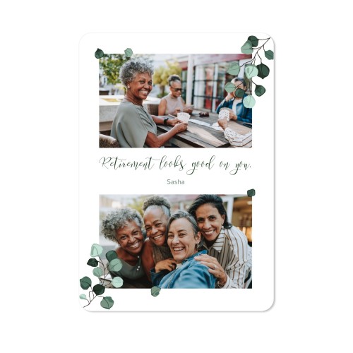 Single Card portrait rounded corners 10 x 14,3 cm