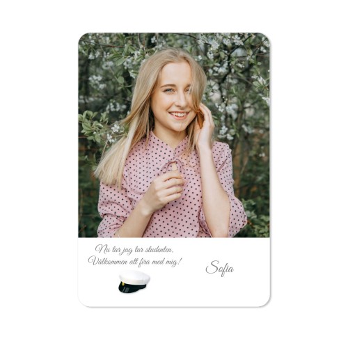 Enkla Fotokort stående rundade hörn 10 x 14,3 cm