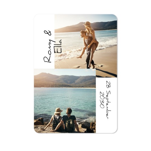 Single Card portrait rounded corners 10 x 14,3 cm