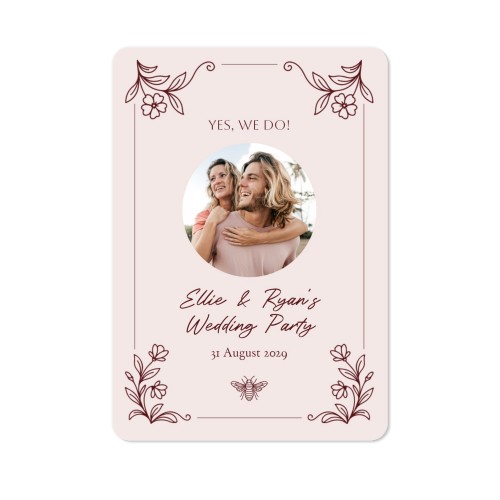 Single Card portrait rounded corners 10 x 14,3 cm