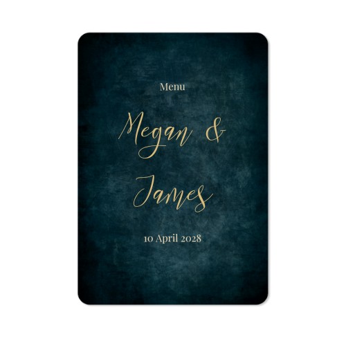 Faire-part 1 volet portrait coins arrondis 10 x 14,3 cm