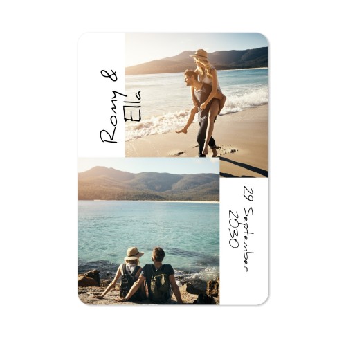 Single Card portrait rounded corners 10 x 14,3 cm