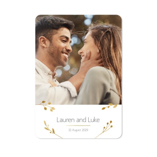 Single Card portrait rounded corners 10 x 14,3 cm