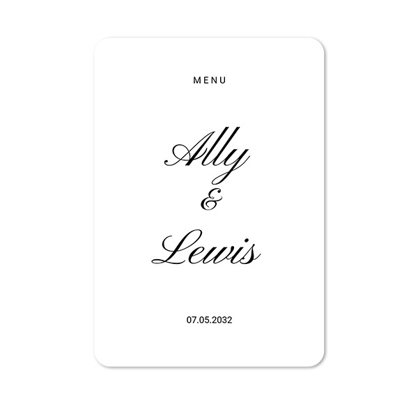 Single Card portrait rounded corners 10 x 14,3 cm