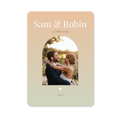 Single Card portrait rounded corners 10 x 14,3 cm