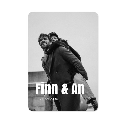 Enkla Fotokort stående rundade hörn 10 x 14,3 cm