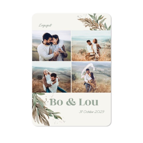 Single Card portrait rounded corners 10 x 14,3 cm