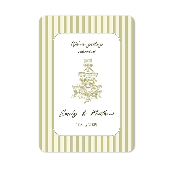 Single Card portrait rounded corners 10 x 14,3 cm